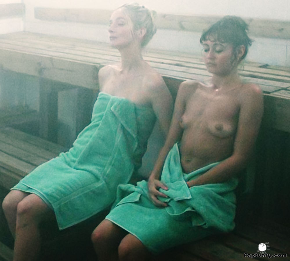 Ella Purnell naked on screen with Caitlin FitzGerald