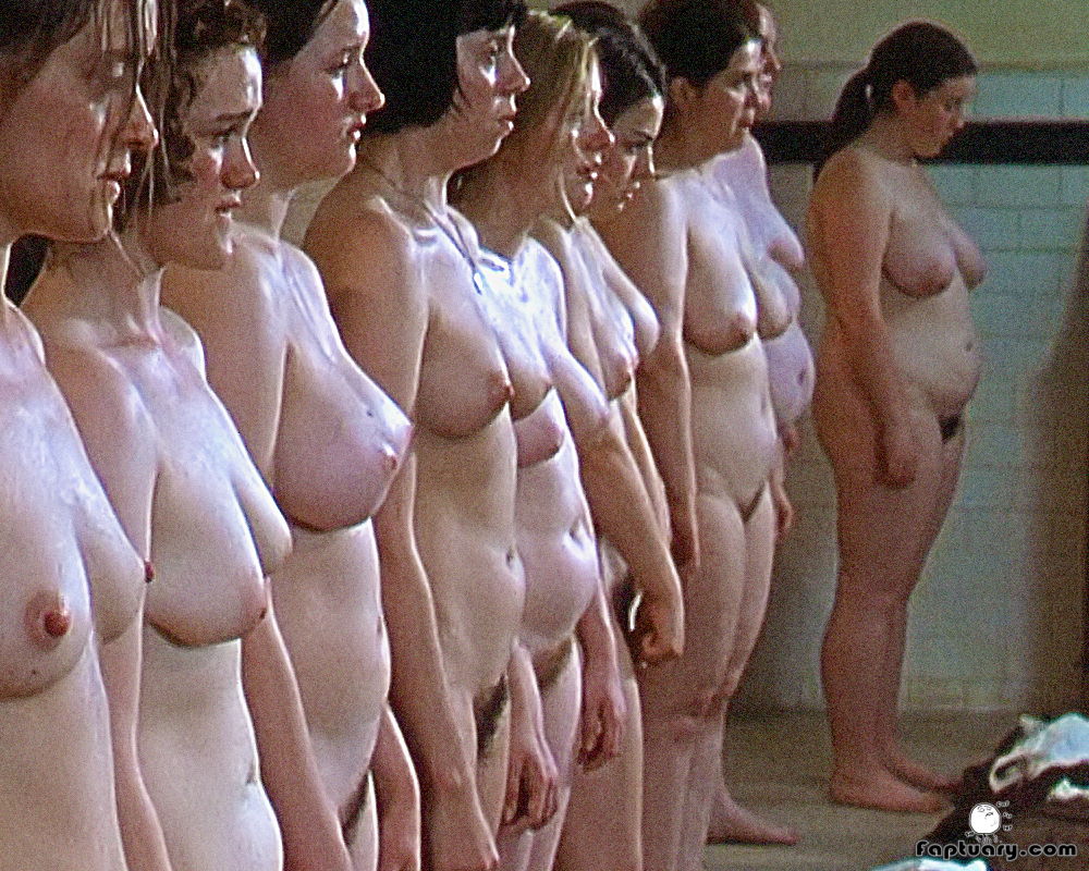 Irish nude women lined up for inspection by a catholic nun
