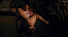 Ali Cobrin's big breasts in the drunk topless outdoor nude scene from American Pie: Reunion