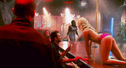 Amy Smart as a stripper with nipple tape naked in Crank High Voltage