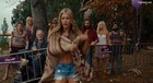 Jennifer Aniston protesting topless in front of tv news crew in Wanderlust